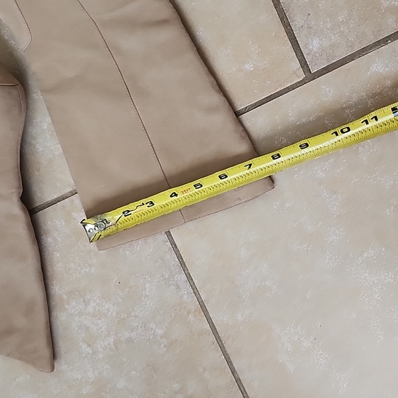 New J. Crew Tan Heeled Boots Wide Shaft Size 7.5 - Picture 6 of 13